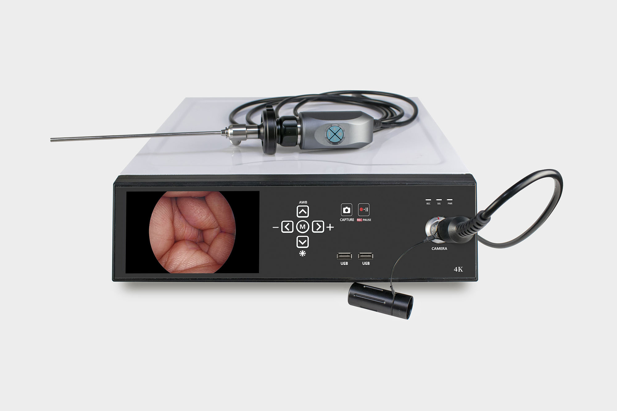 4K Ultra HD 6 Inch Monitor Laparoscopic Camera Medical Endoscope System With USB Record