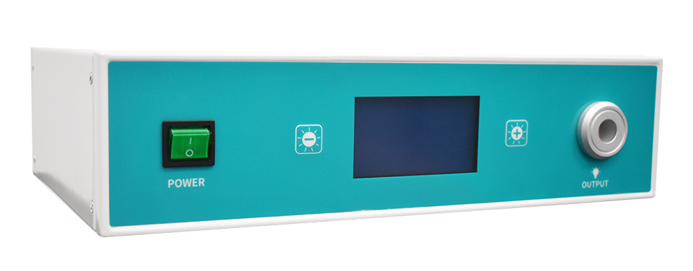 100W Medical Cold Led Endoscope Light Source With Fiber Optic Cable For Surgical Laparoscope