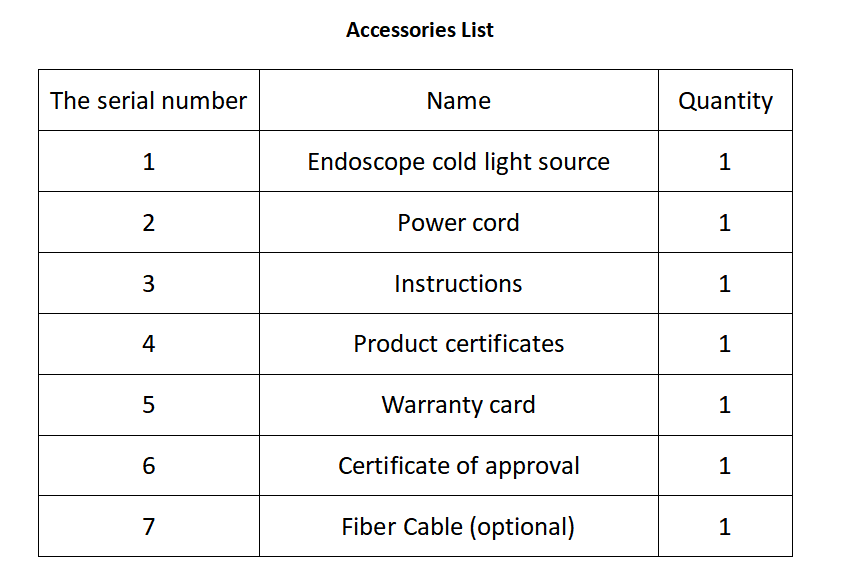 100W Medical Cold Led Endoscope Light Source With Fiber Optic Cable For Surgical Laparoscope