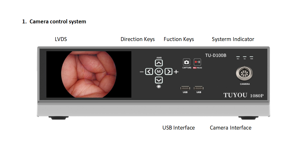 Appareil d'endoscopie médicale Full HD Système d'endoscopie vidéo pour ORL Laparoscope Hystéroscopie
