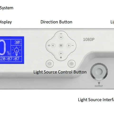 1080p Full HD Video Medical Endoscope Camera System With Light Source For Laparoscopy Surgery