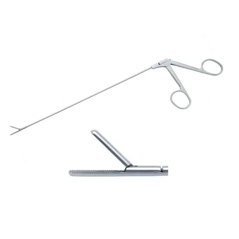 Laryngeal operating forceps/Direct laryngeal forceps 230mm/Laryngoscopy forceps