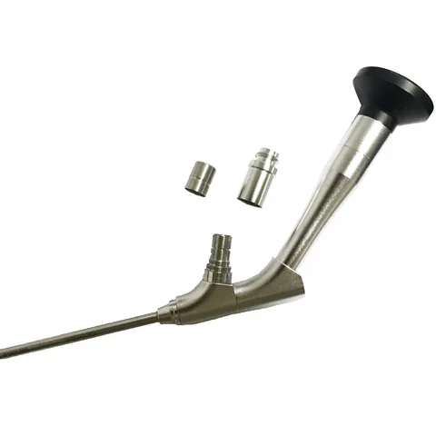 ENT Side view laryngoscope/4mm laryngoscope 0deg/12deg/ Laryngoscope for self retaining laryngoscope tube