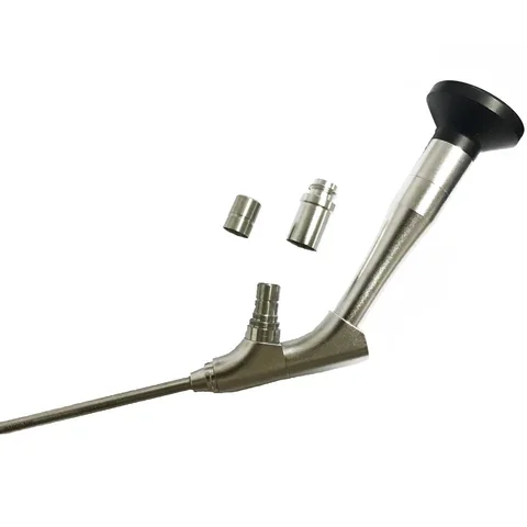 ENT Side view laryngoscope/4mm laryngoscope 0deg/12deg/ Laryngoscope for self retaining laryngoscope tube