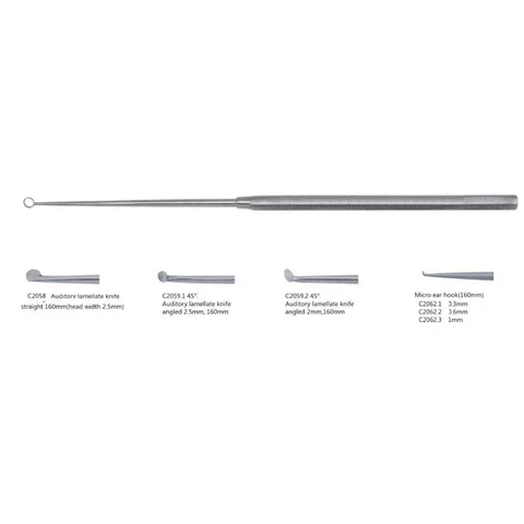 Otoscopy instruments/Auditory lamellate knife