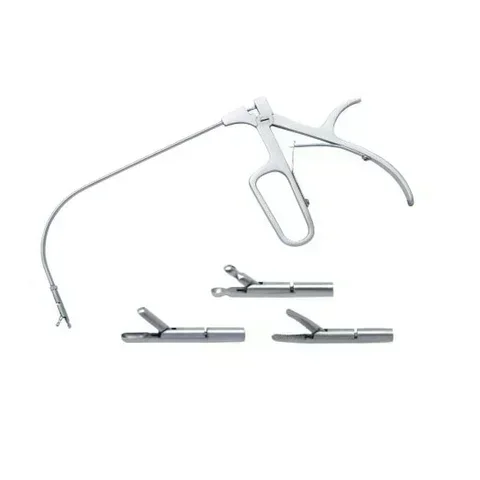 Laryngeal operating forceps/Indirect laryngeal forceps with three heads
