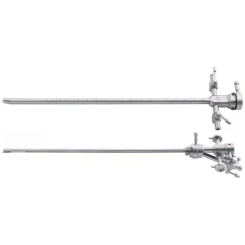 Urethro-cystoscopy set lockable