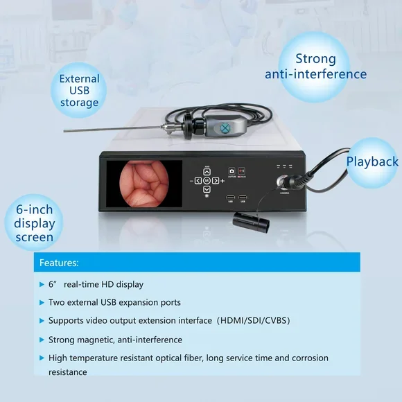 4K UHD Video Endoscope System Laparoscopy Camera For Rigid Endoscopy With USB Record