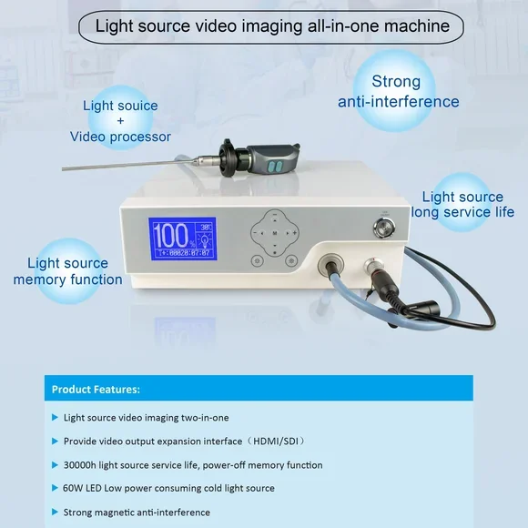 4K UHD 100W Light Source Medical Endoscope Camera System For Laparoscopy ENT Arthroscope