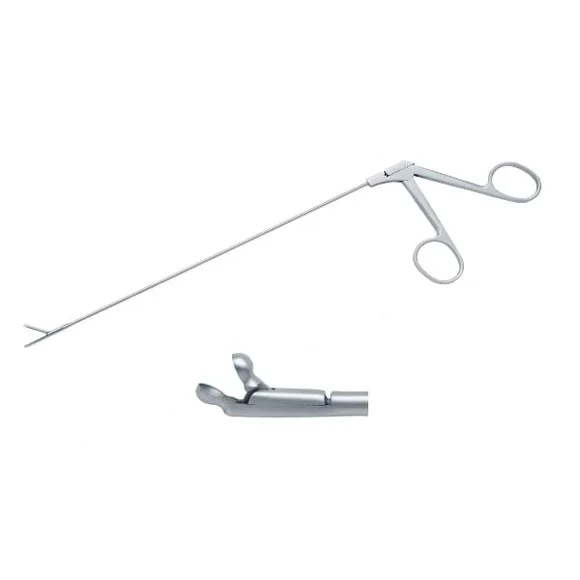 Laryngeal operating forceps/Direct laryngeal forceps 230mm/Laryngoscopy forceps