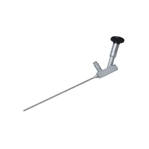 Self retaining laryngoscope tube with side view endoscope