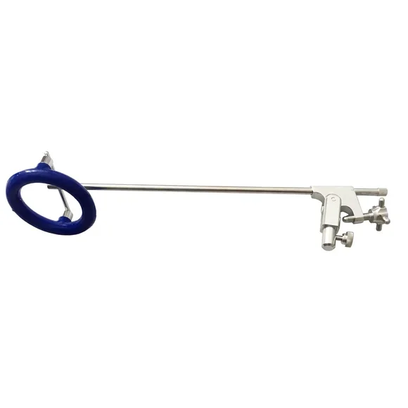 Self retaining laryngoscope tube with side view endoscope