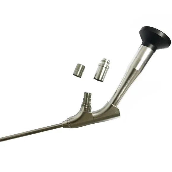 ENT Side view laryngoscope/4mm laryngoscope 0deg/12deg/ Laryngoscope for self retaining laryngoscope tube